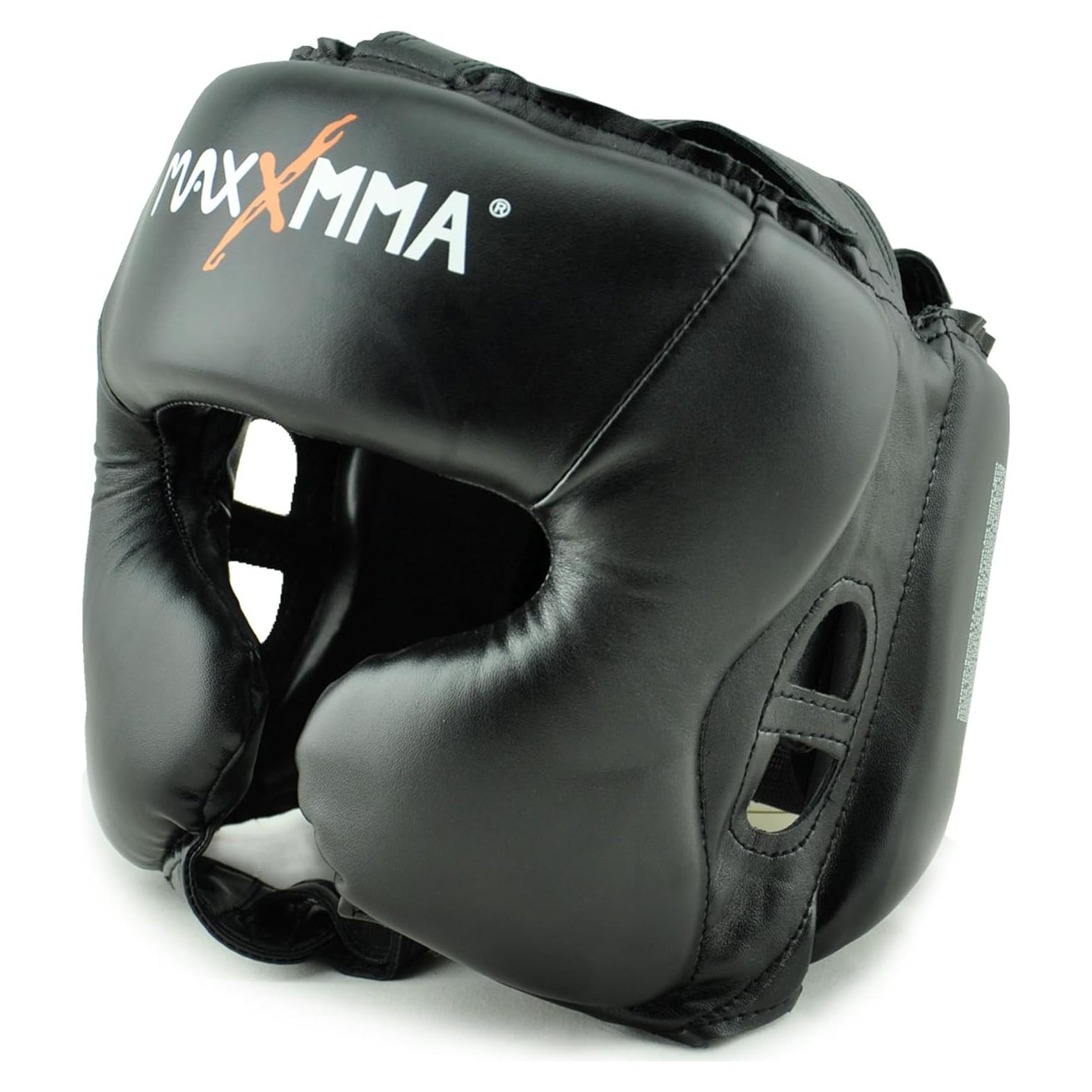 Casco de Boxeo MaxxMMA L/XL Ajustable para MMA y Kickboxing