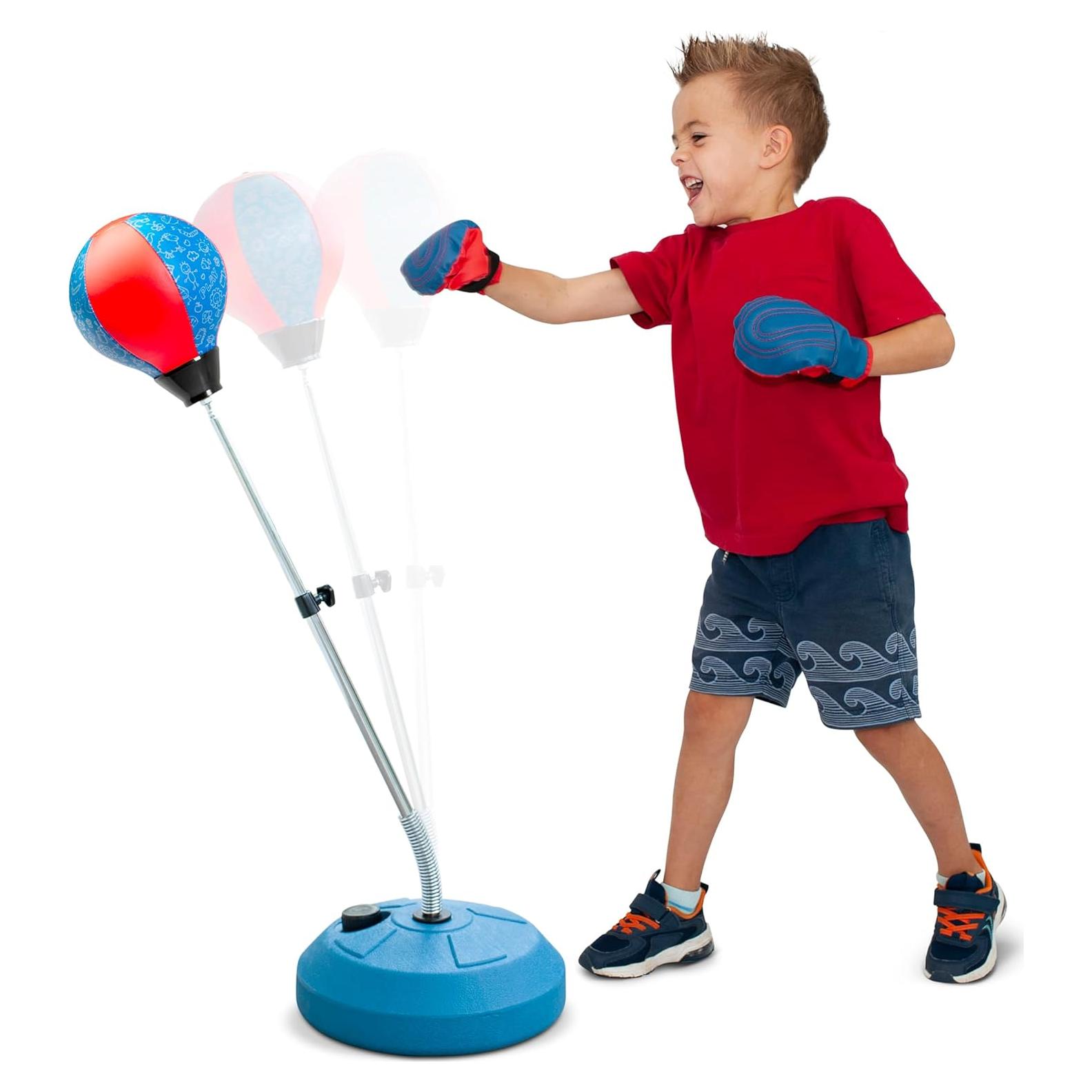 Saco de Boxeo para Niños TechTools con Guantes y Soporte Ajustable
