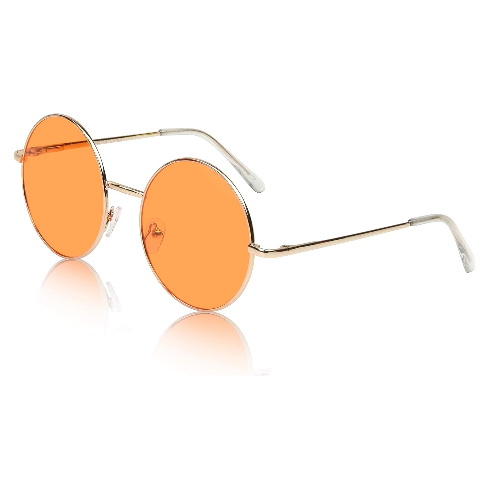 Gafas de Sol Redondas SunnyPro Retro UV400 Lente Naranja