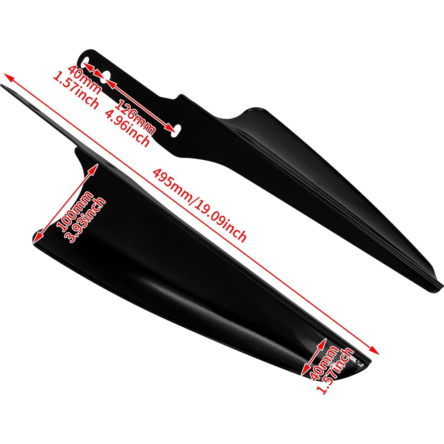 Deflectores de Viento HDBUBALUS para Harley 1995-2023 Negro