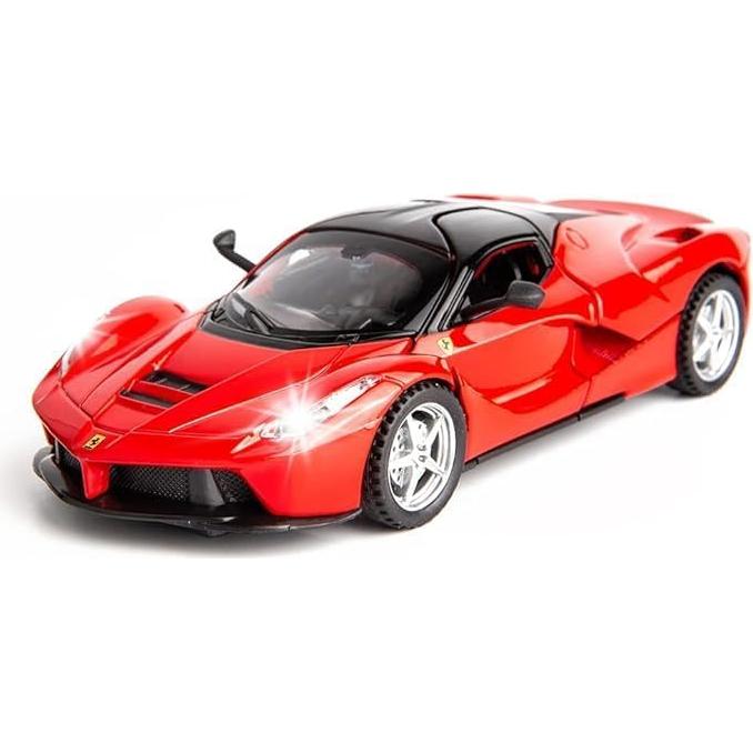 Coche de Juguete Ferrari LaFerrari Retroceso WAKAKAC Rojo
