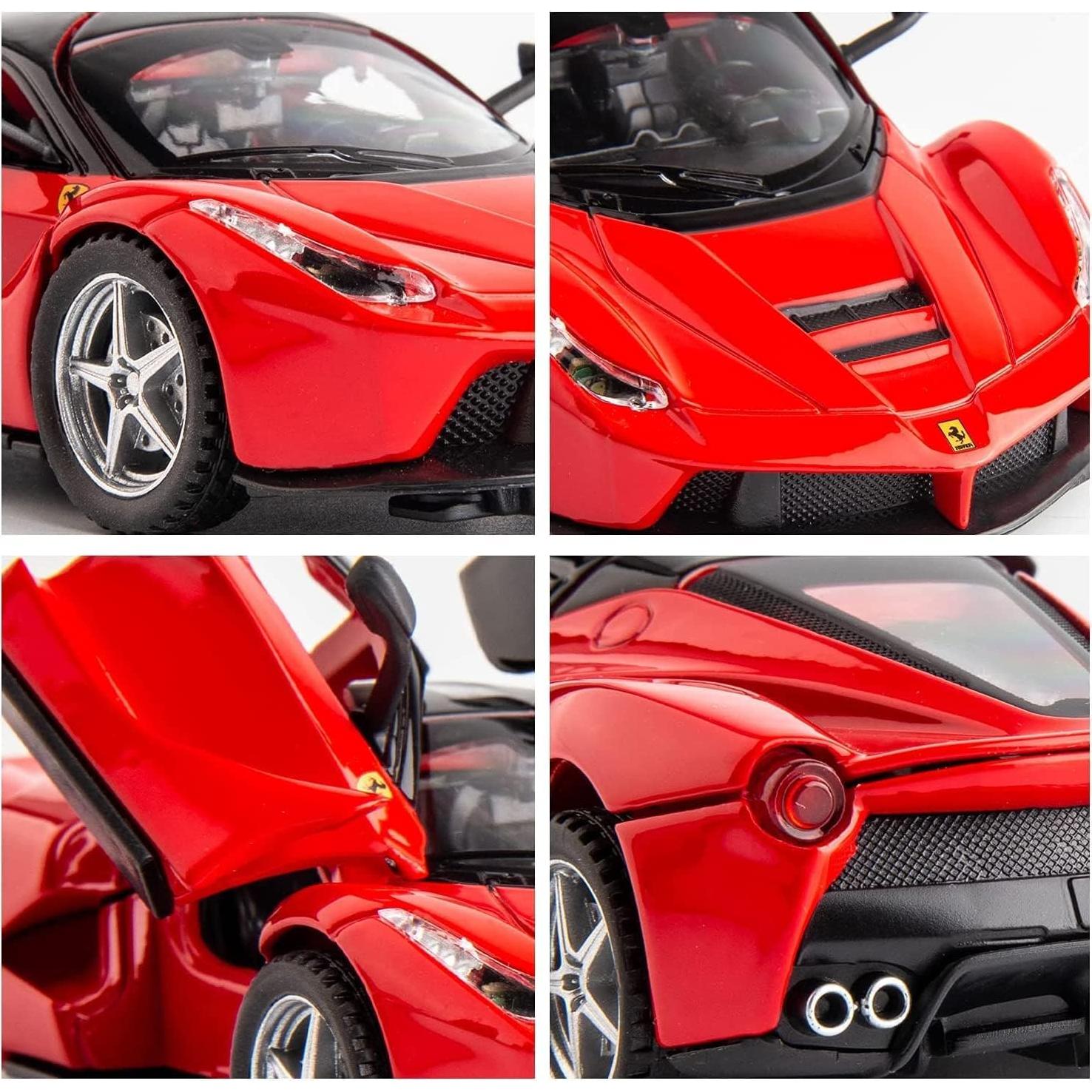 Coche de Juguete Ferrari LaFerrari Retroceso WAKAKAC Rojo