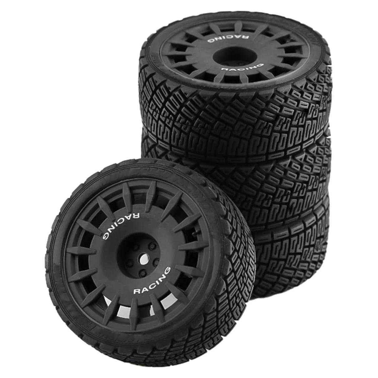 Neumáticos de Rally RC 1/10 Chanmoo 4PCS Negro 67mm