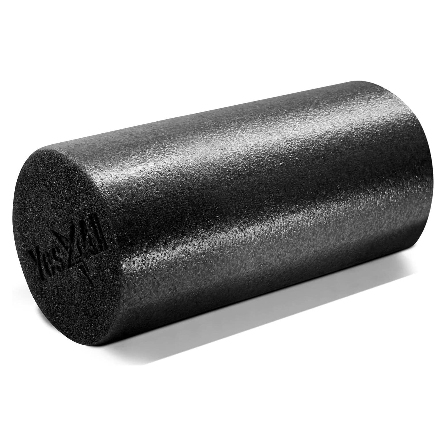 Rodillo de Espuma Dureza Media Yes4All 30 cm Negro