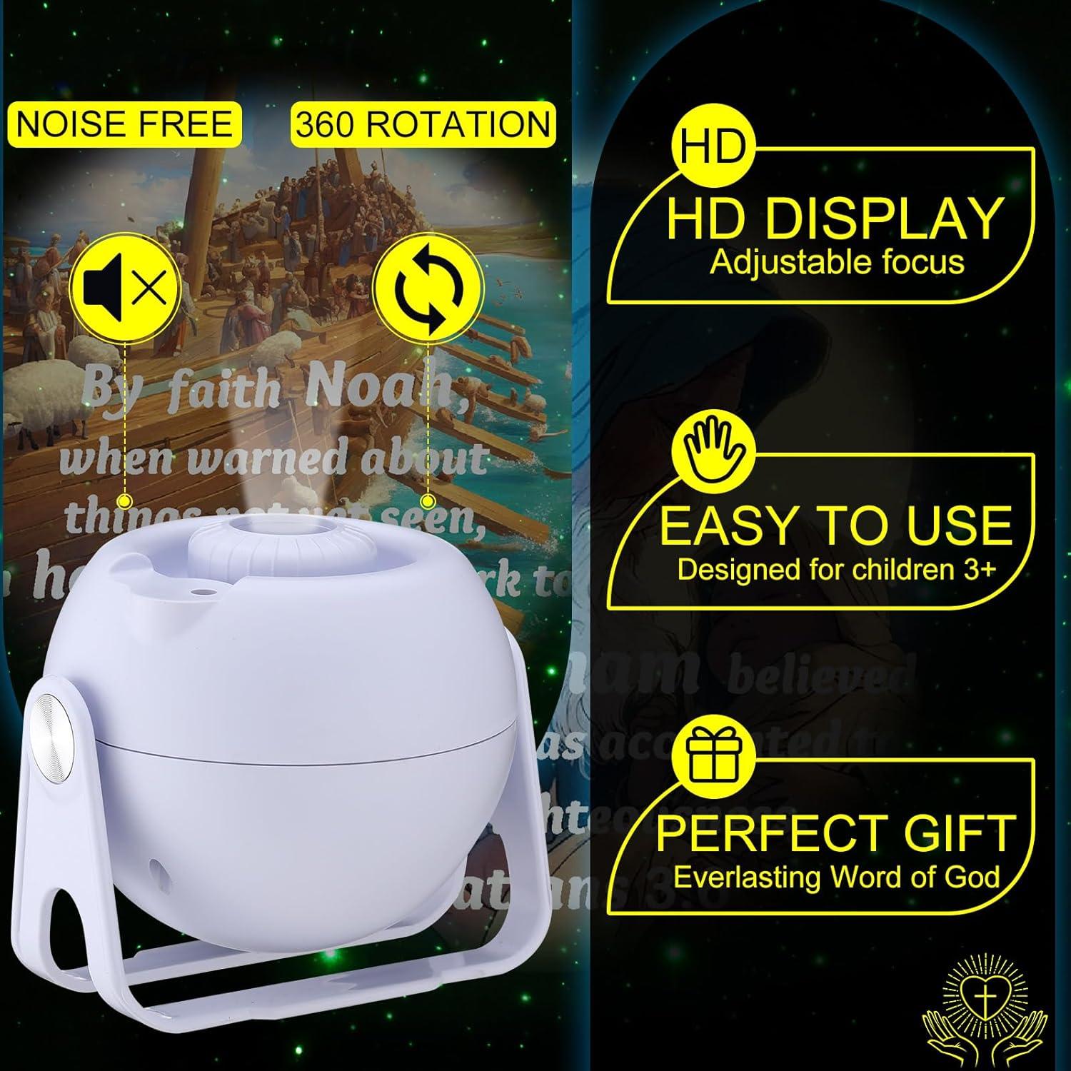 Proyector Bíblico HD Aurelema con 6 Discos Intercambiables