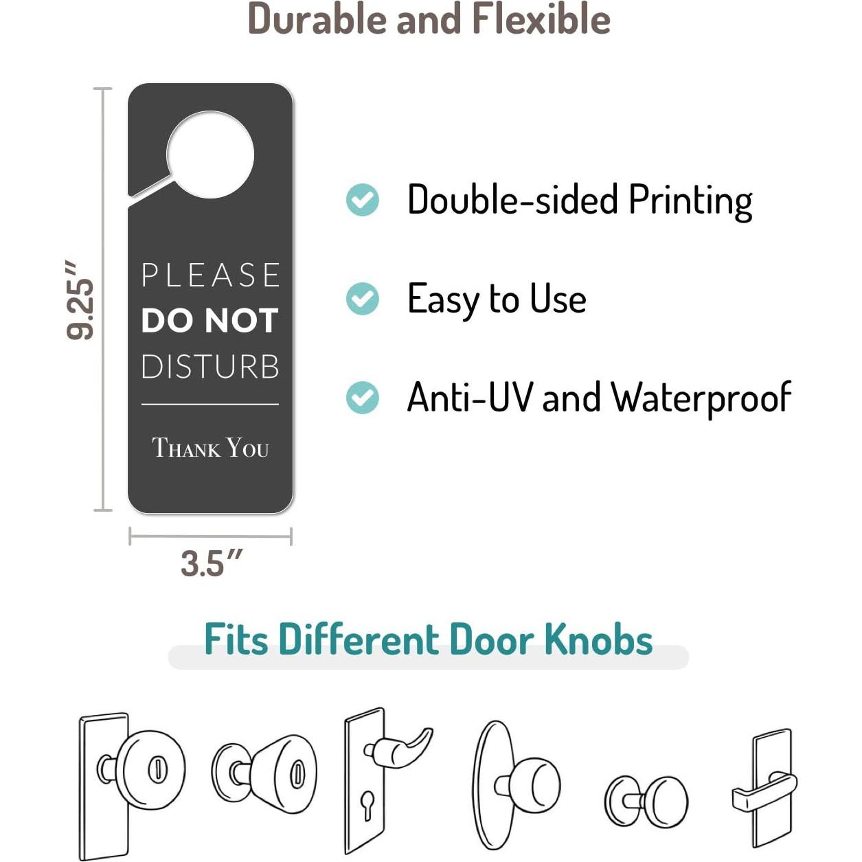 Cartel de No Molestar Fun-Plus PVC 2 Piezas 23.6x8.9cm
