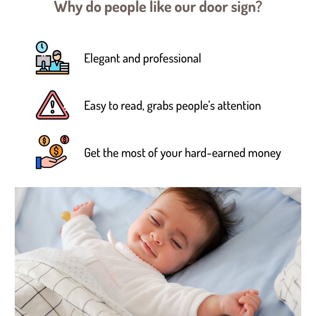 Cartel de No Molestar Fun-Plus PVC 2 Piezas 23.6x8.9cm