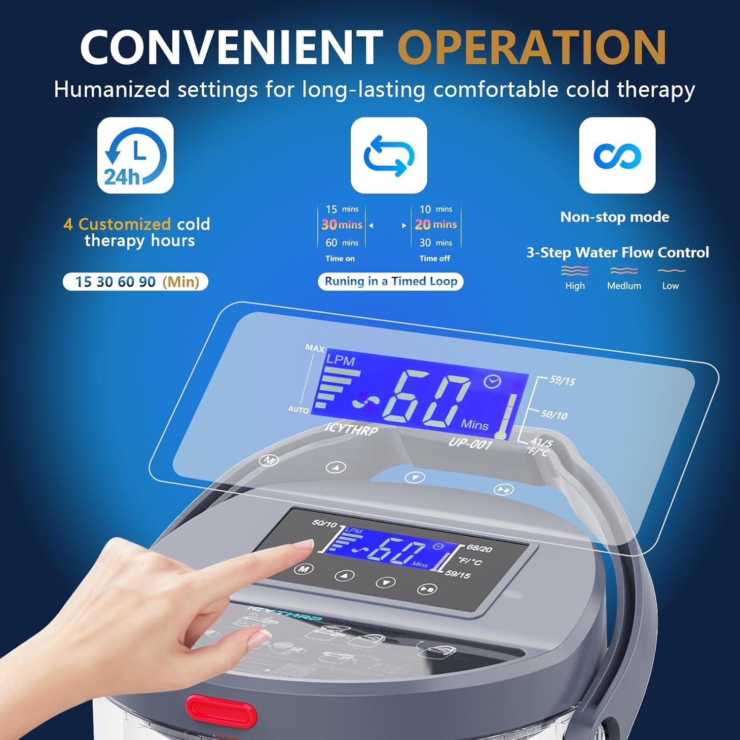 Máquina de Terapia Fría ICYTHRP con Temporizador y Almohadilla