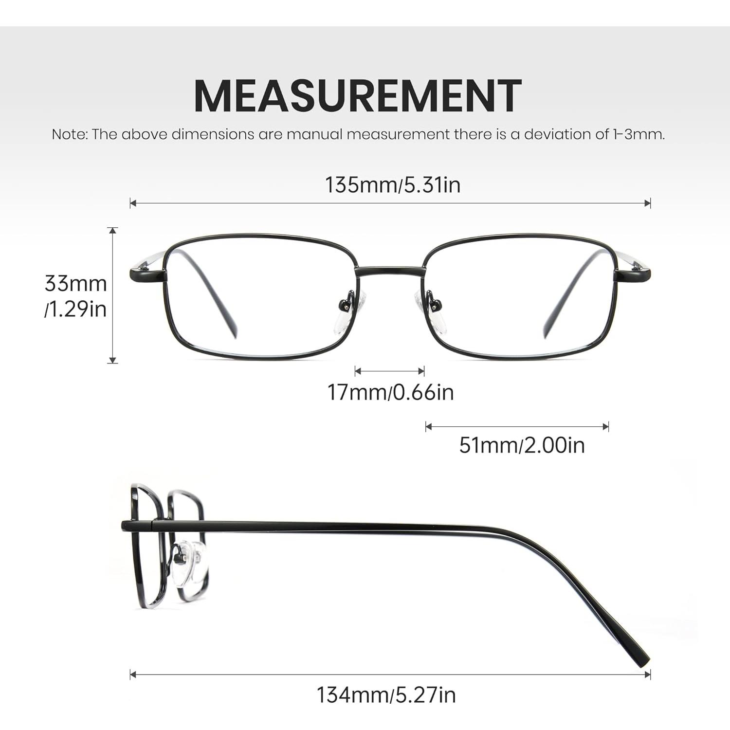 Gafas de Bloqueo de Luz Azul Cyxus 8160 Metal Rectangulares