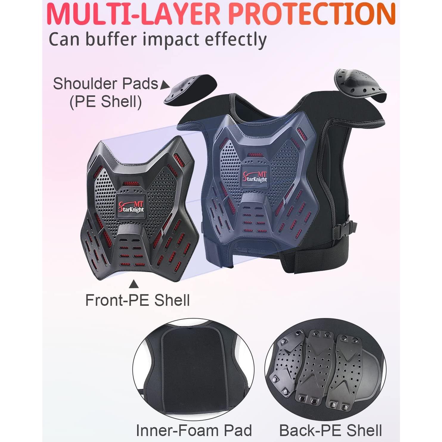 Equipo de Protección Motocicleta Niños StarknightMT - Traje Armadura