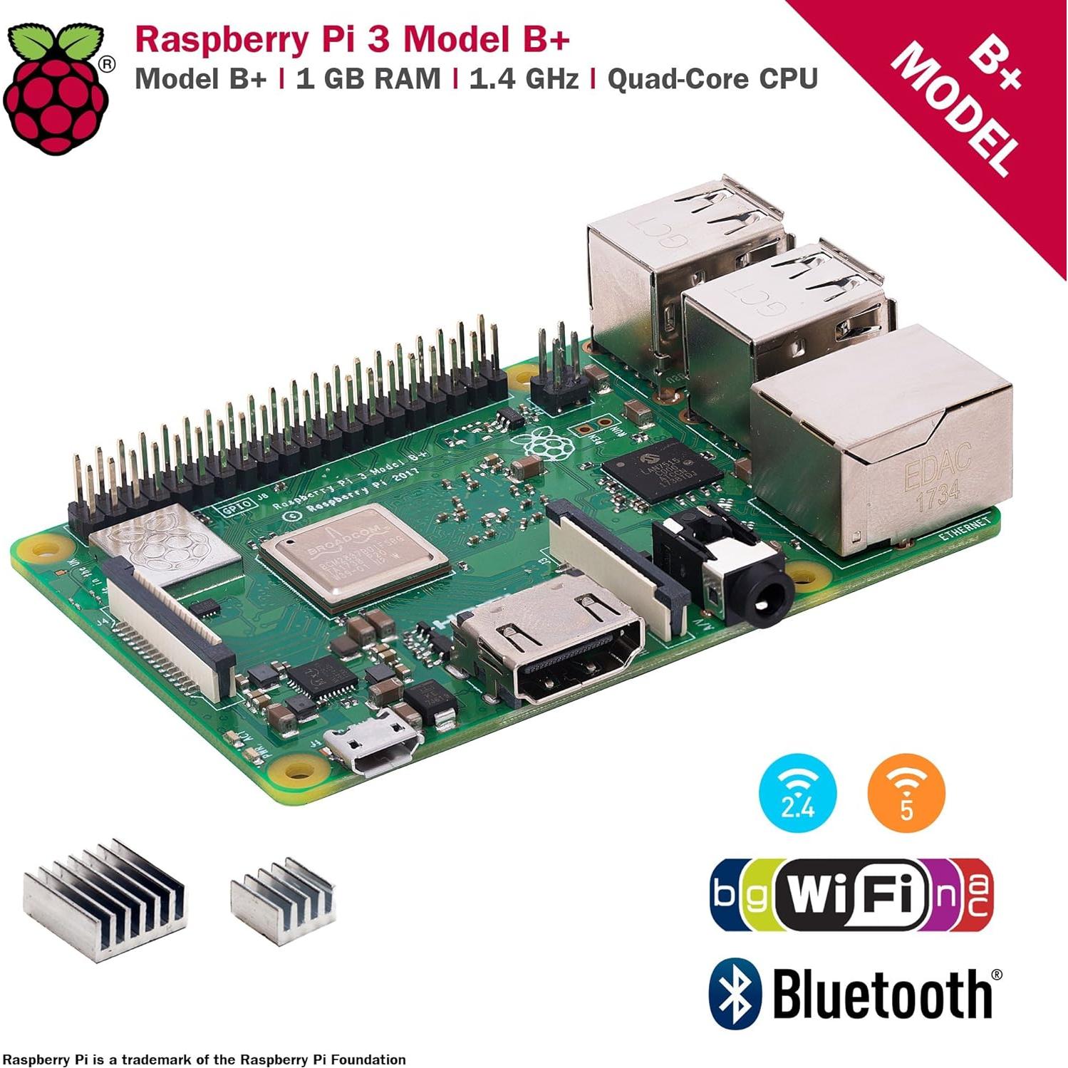 CanaKit Raspberry Pi 3 B+ con fuente 2.5A y caja premium