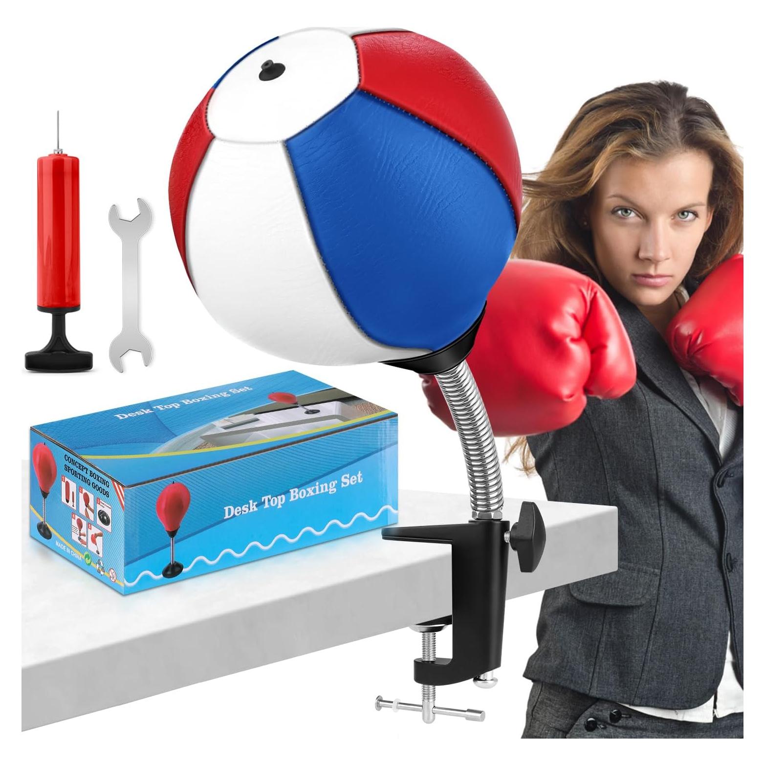 Saco de Boxeo de Escritorio YORWHIN con Ventosa y Bomba