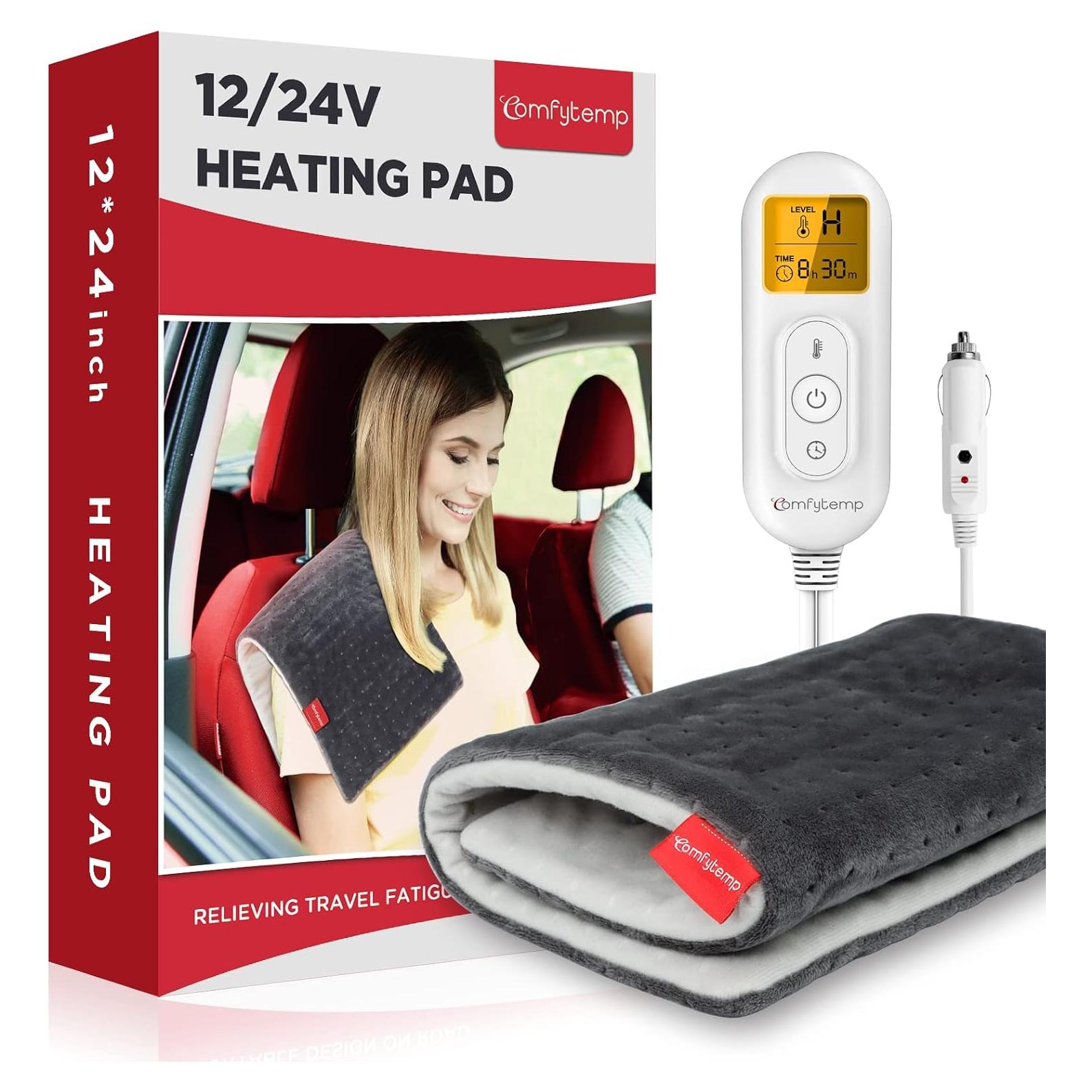 Manta Eléctrica para Coche Comfytemp 12V/24V Alivio Dolor Espalda