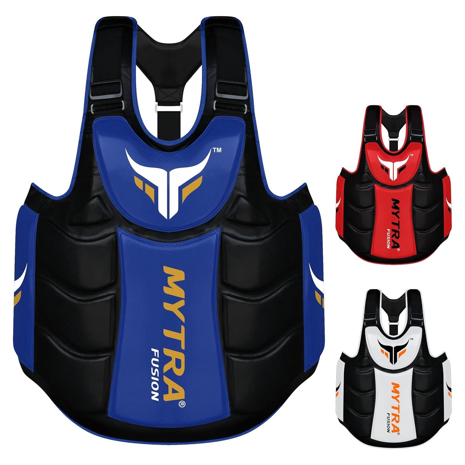 Protector Corporal de Boxeo Mytra Fusion Ajustable Adulto Azul Negro