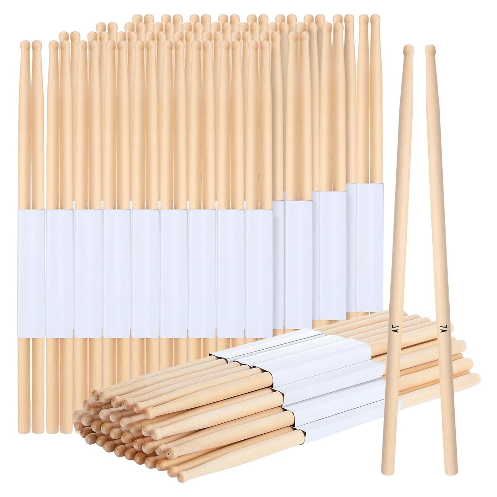 36 Pares de Baquetas de Arce 7A para Batería Adultos
