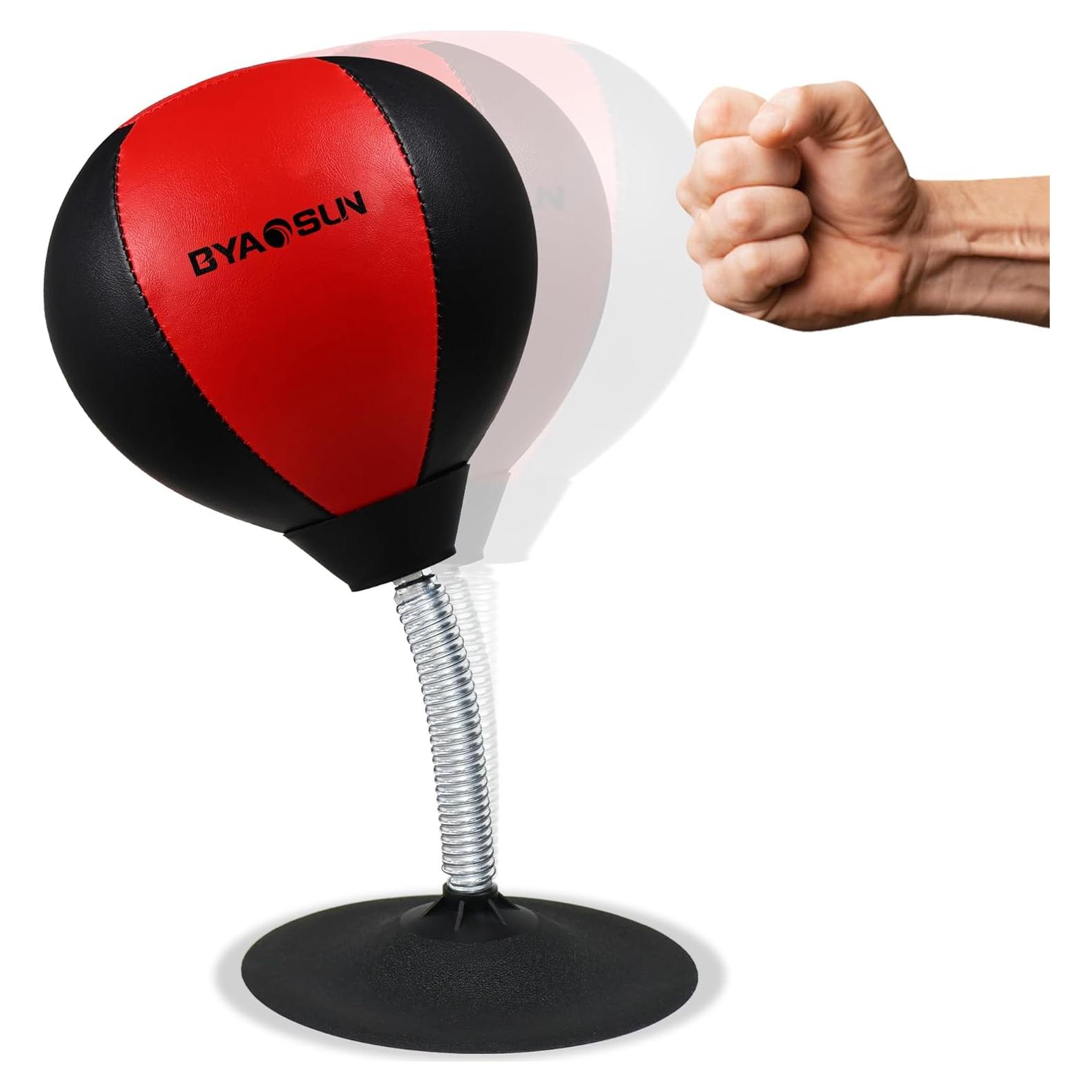 Bolsa de Boxeo de Escritorio BYAOSUN con Ventosas - Alivio Estrés