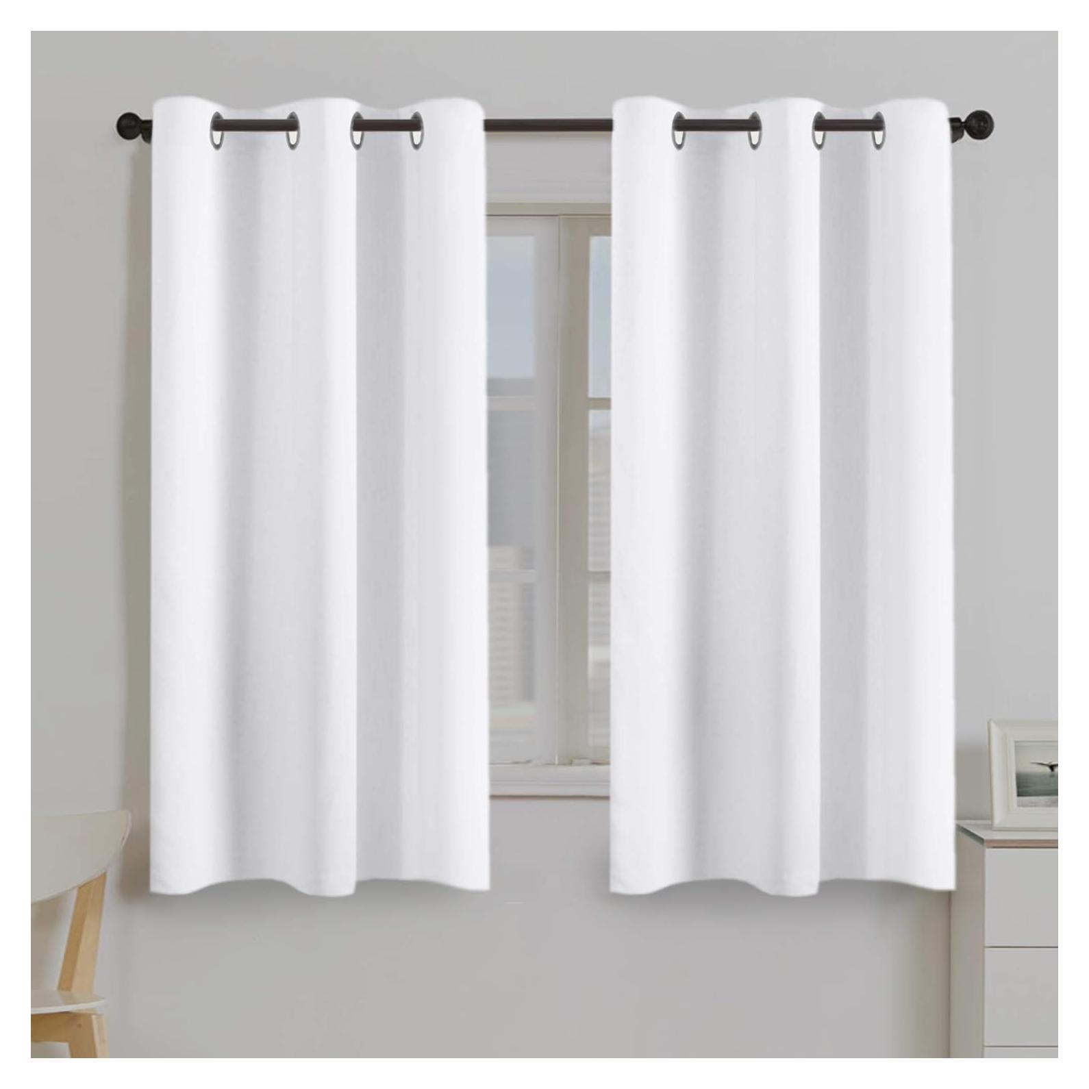 Cortinas Opacas Turquoize 2 Paneles 106x160 cm Blancas