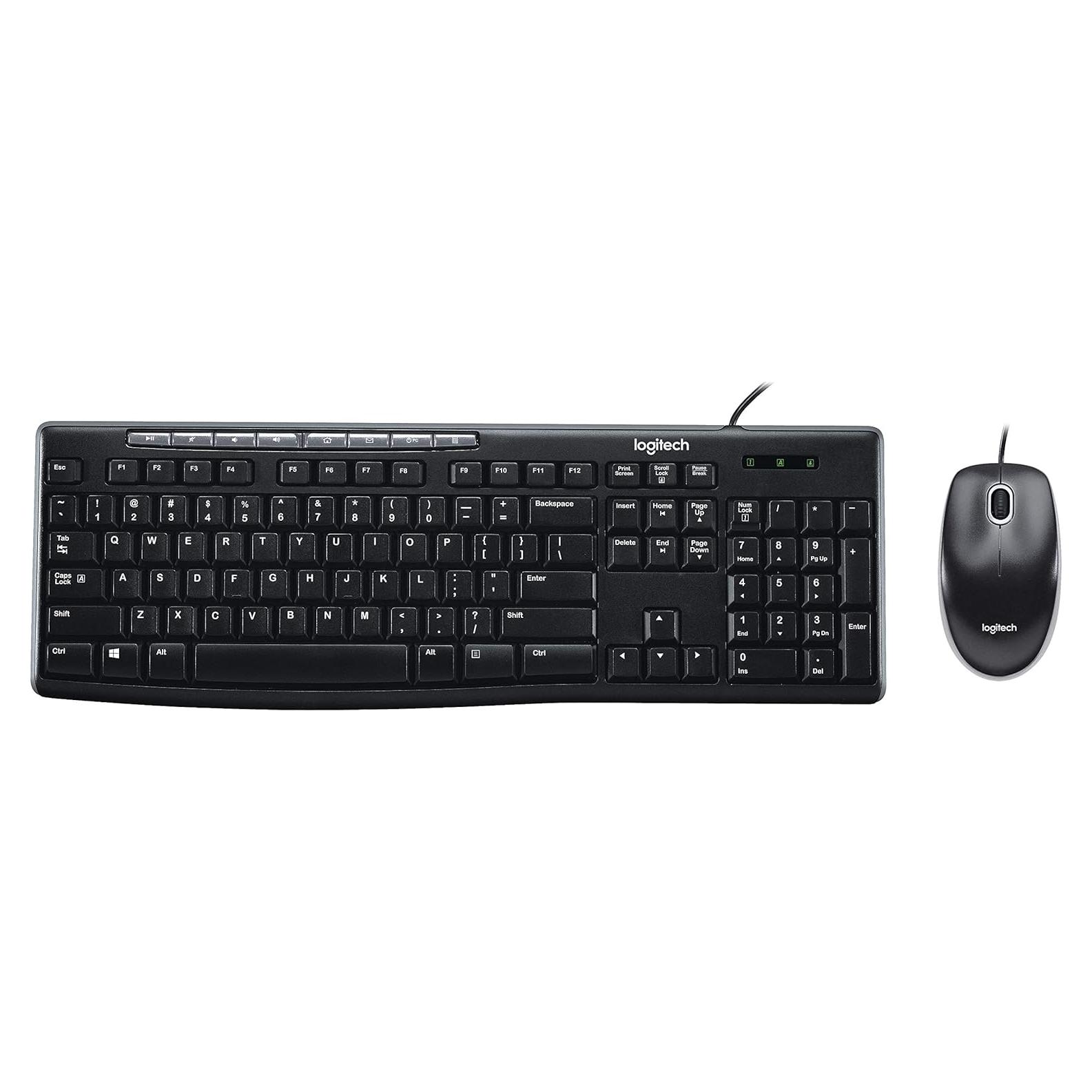 Combo Logitech MK200 Teclado Completo y Ratón Óptico