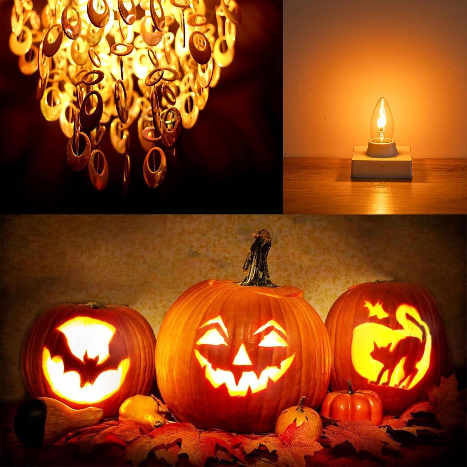 Bombilla LED E26 Llama Parpadeante Sunaiony 4 Unidades