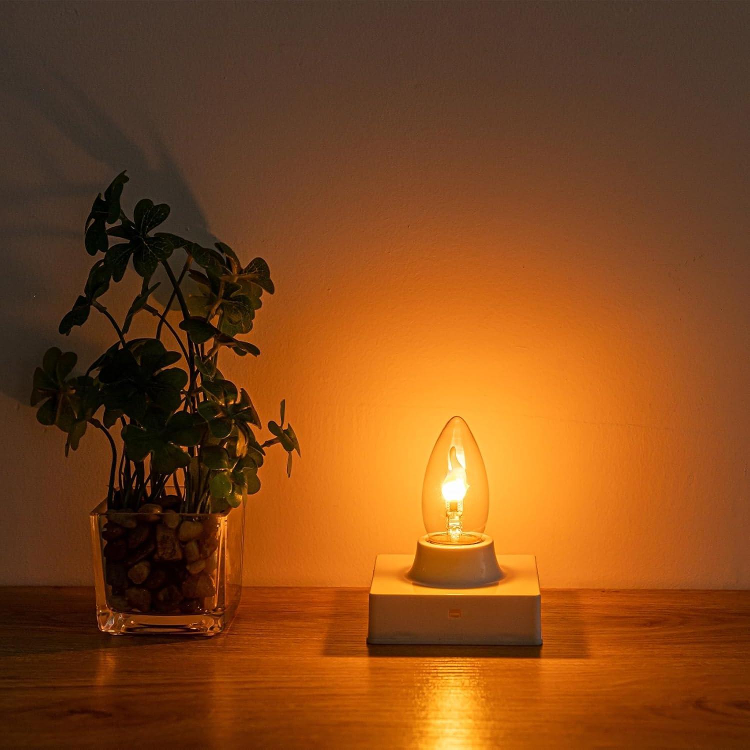 Bombilla LED E26 Llama Parpadeante Sunaiony 4 Unidades