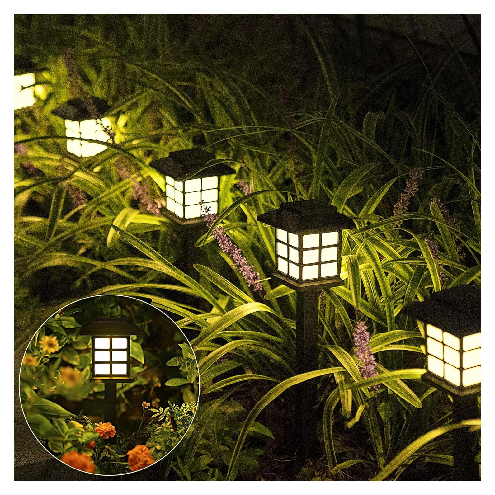 Luces Solares de Camino SOLPEX, 12 Luces LED Impermeables