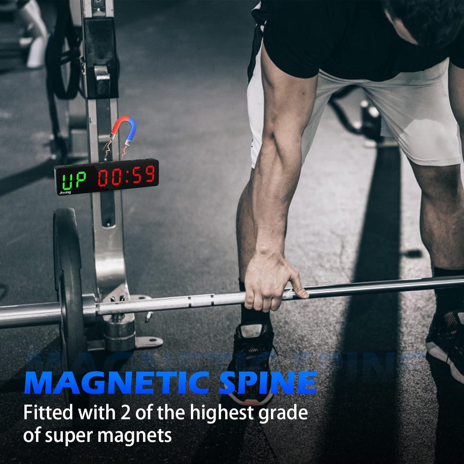 Temporizador de Gimnasio Jhering Portátil LED Recargable 7 Modos