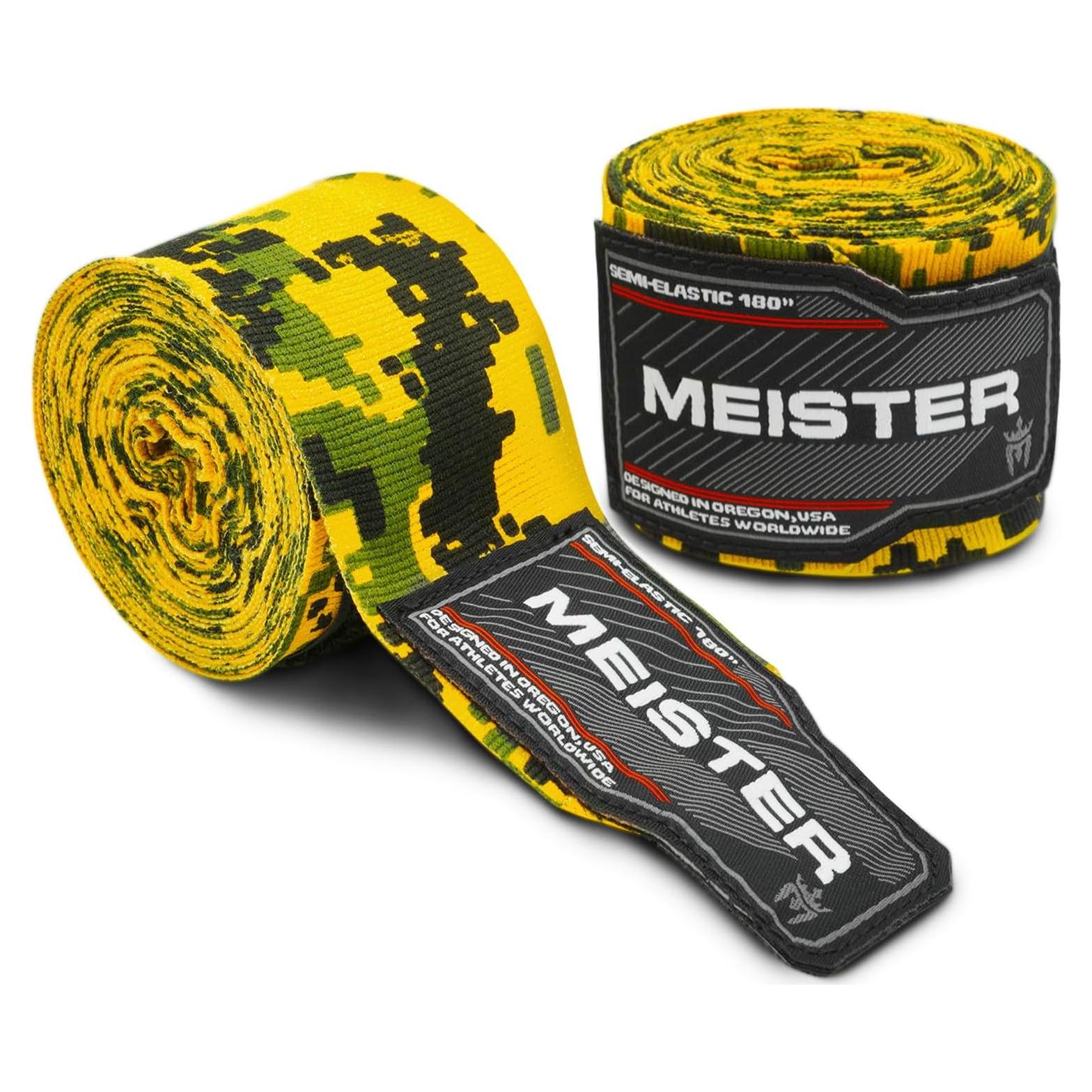 Envolturas de Mano Meister 180 cm Semi-Elásticas para Boxeo y MMA