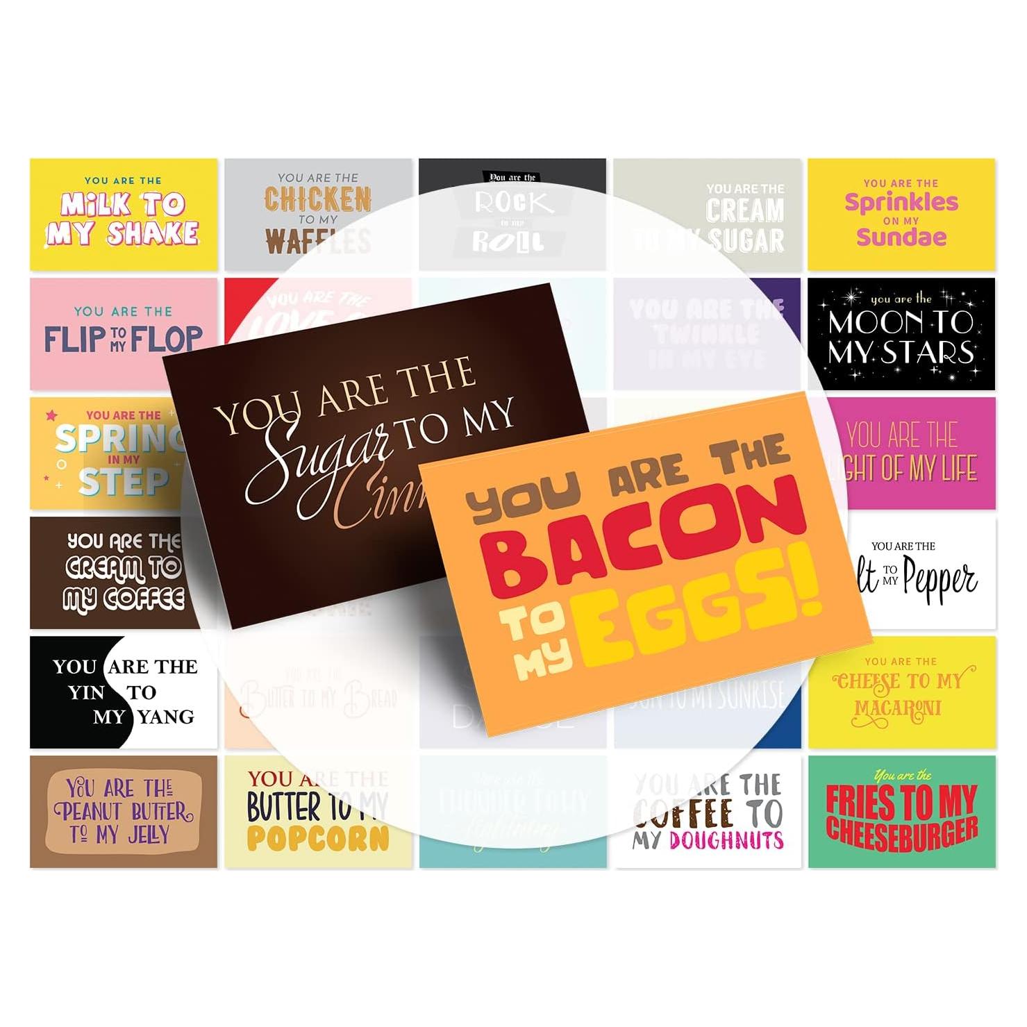 Tarjetas de Amor Focus and Zeal - 30 pcs, 7.6x12.7 cm