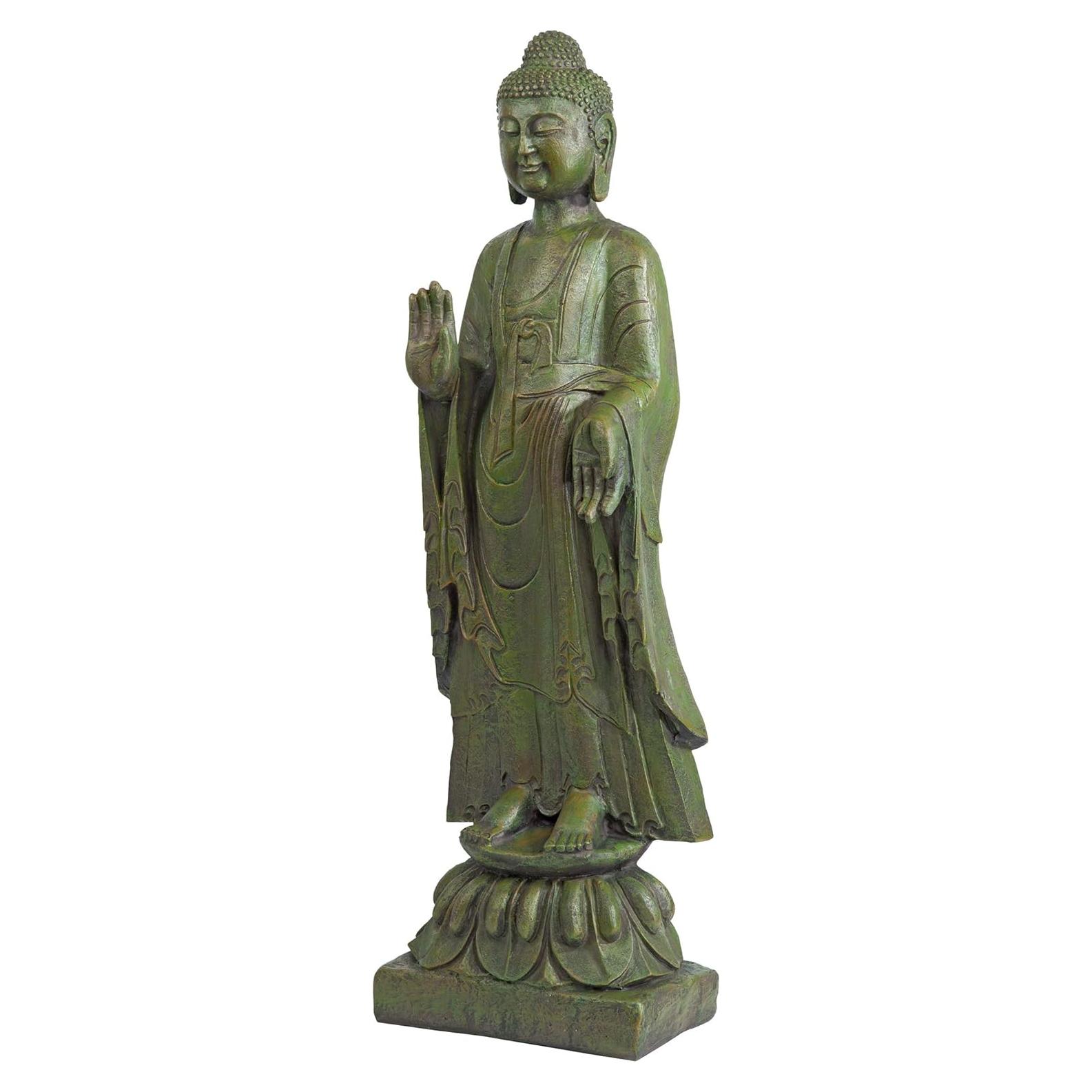 Estatua de Jardín Buda Iluminado Design Toscano 101.6 cm Resina