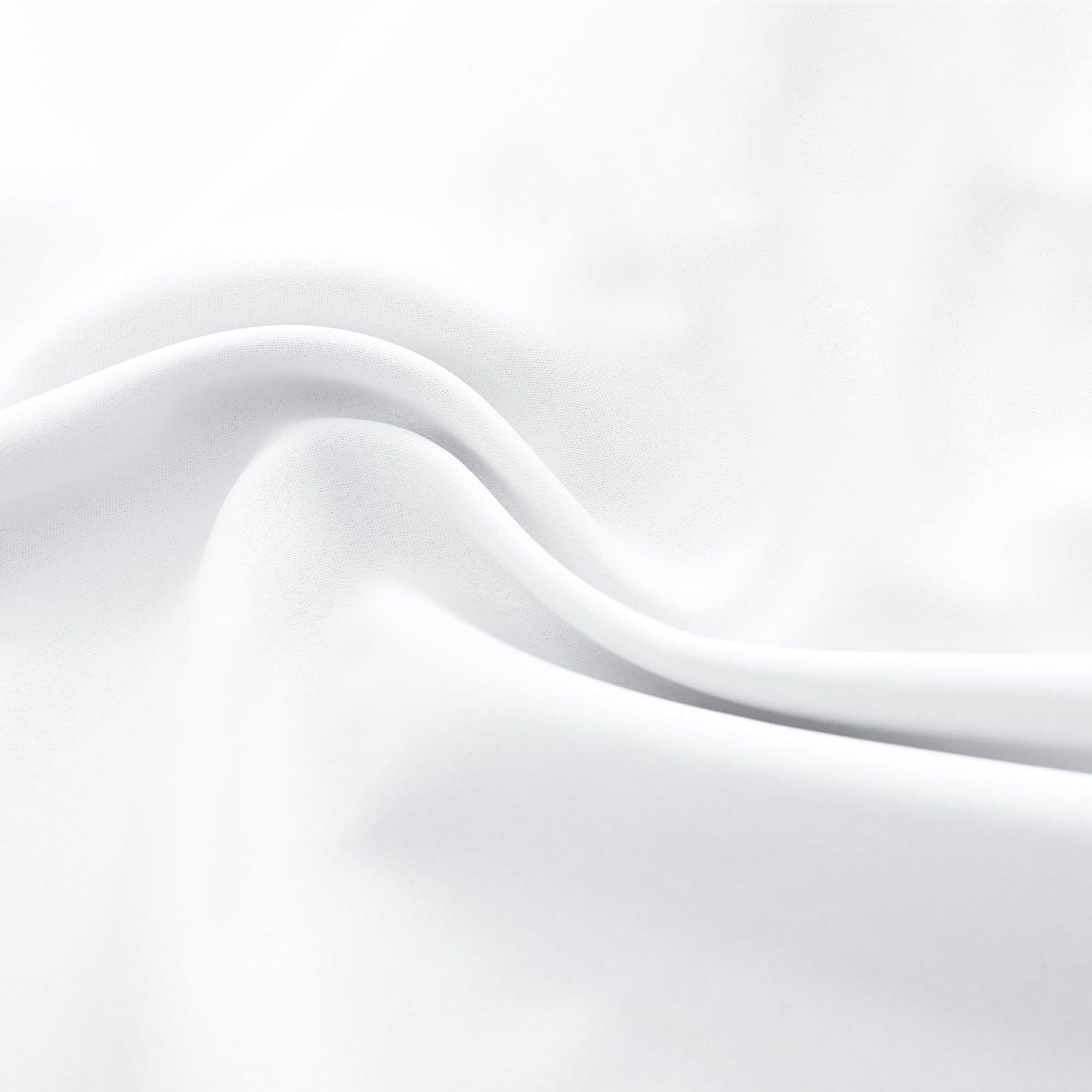 Cortinas Opacas DONREN 2 Paneles 52x36 cm Blanco Puro