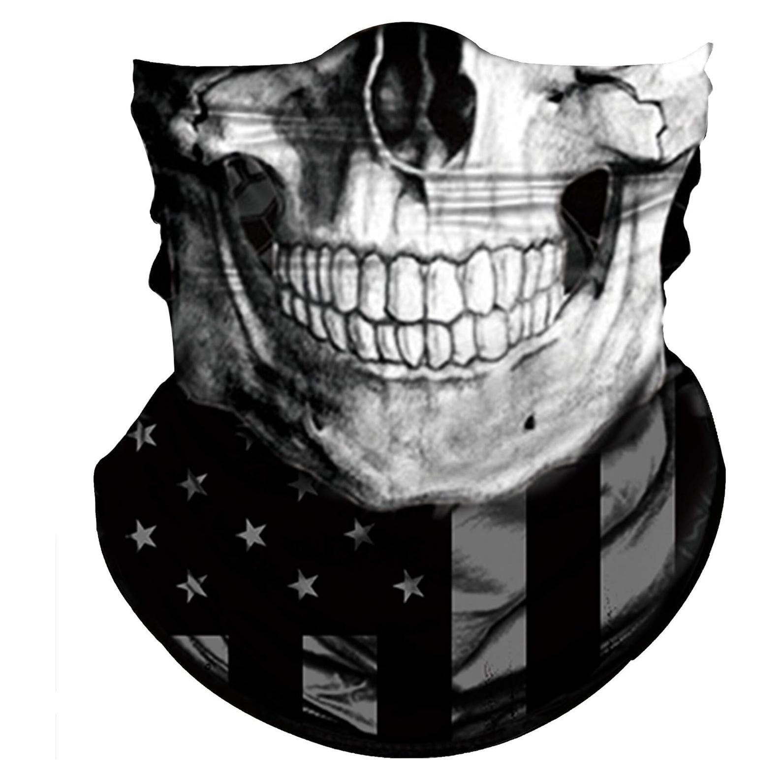 Mascarilla Gaiter Tubo Obacle Calavera 3D Protección Solar