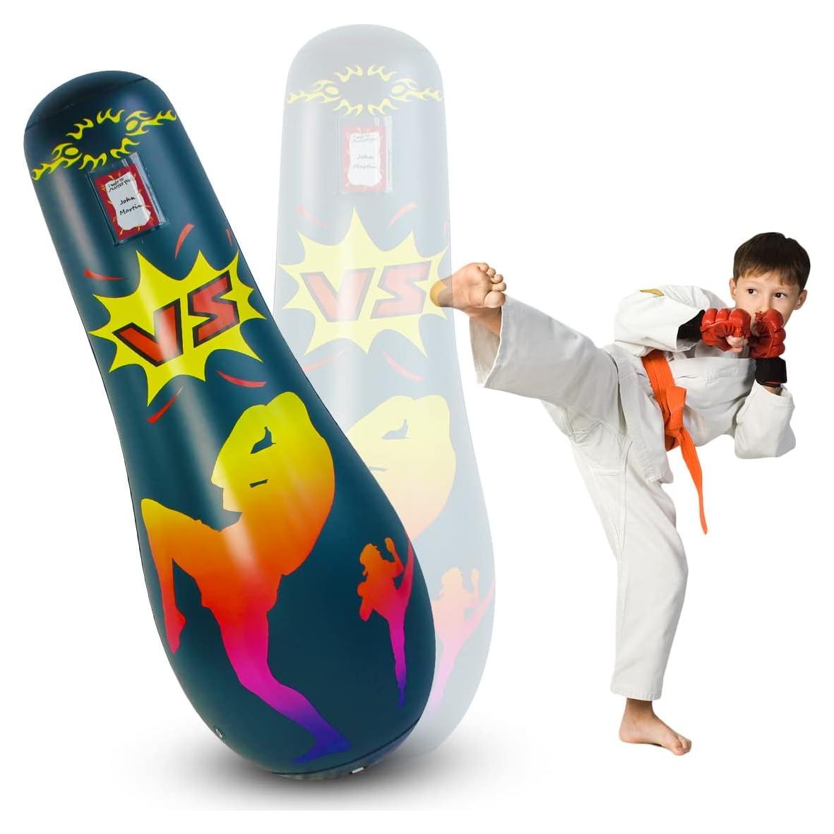 Saco de Boxeo Inflable para Niños SUNSHINE-MALL 165 cm PVC