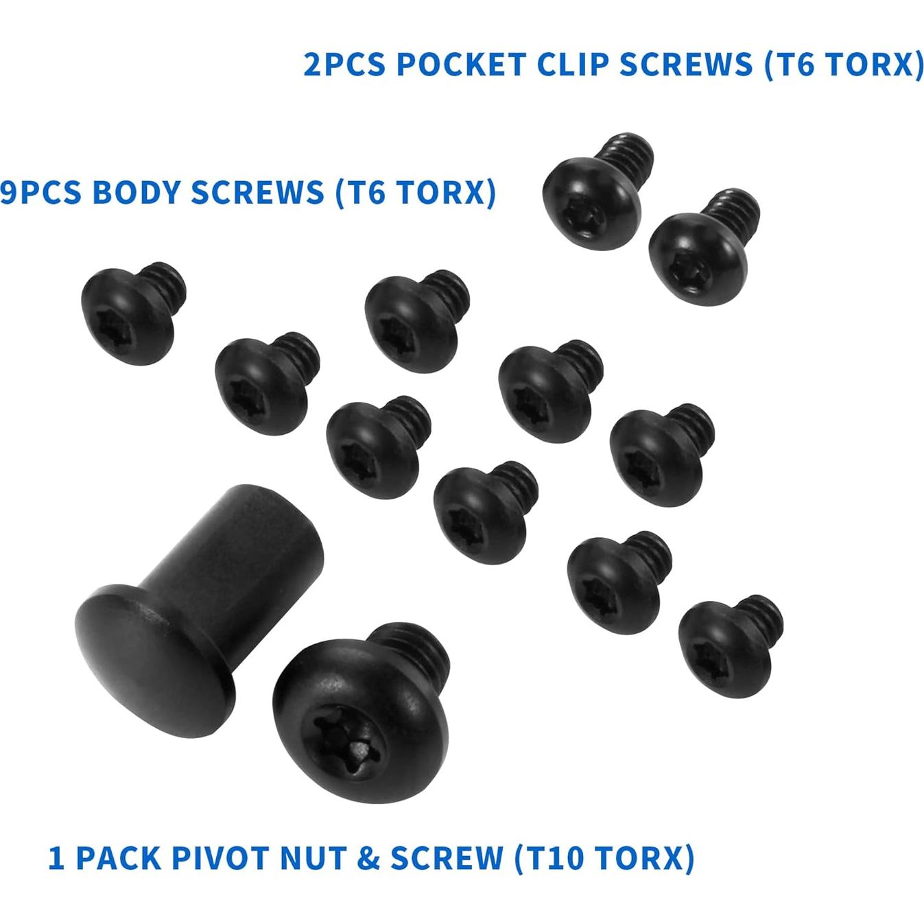 Juego de tornillos de titanio Qtcial 13 piezas para Benchmade