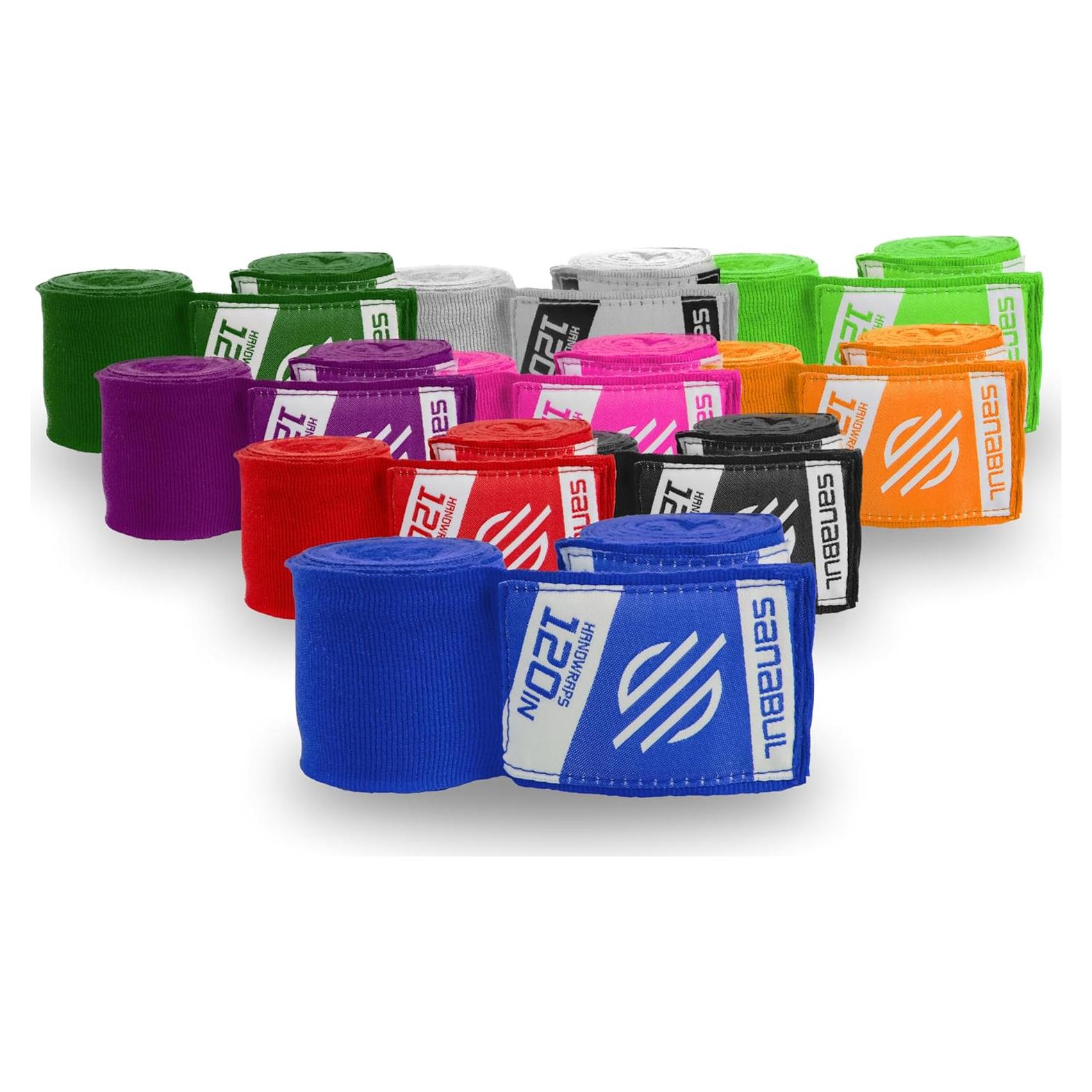 Envolturas de Mano de Boxeo Sanabul 120" Elásticas Azul