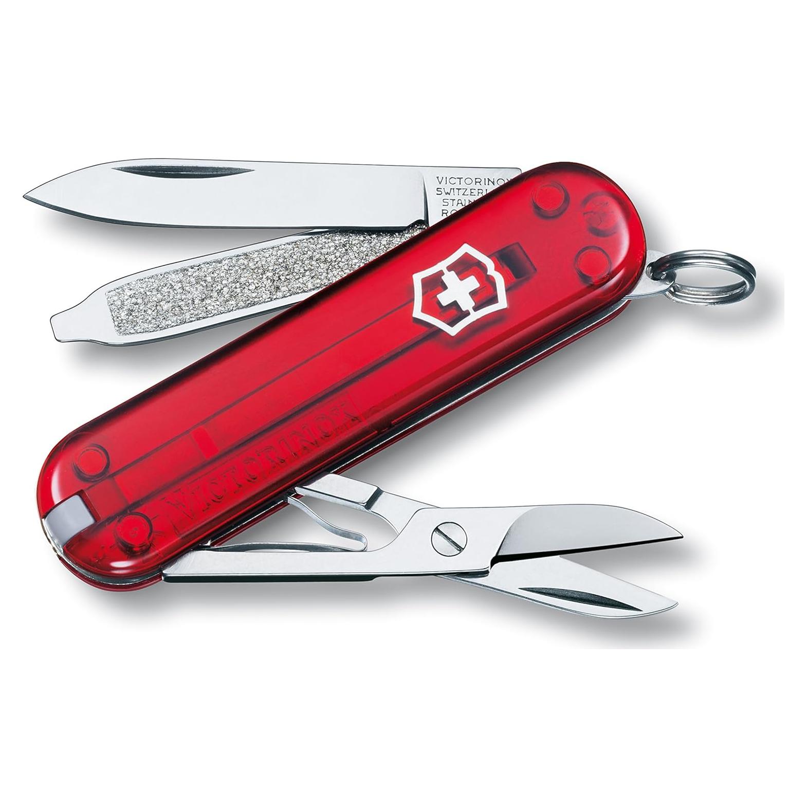 Cuchillo de Bolsillo Victorinox Classic SD 7 Funciones Rubí