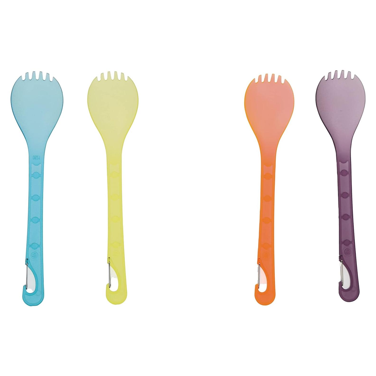 Set de 4 Sporks UST KLIPP Multicolor, Ligero y Duradero