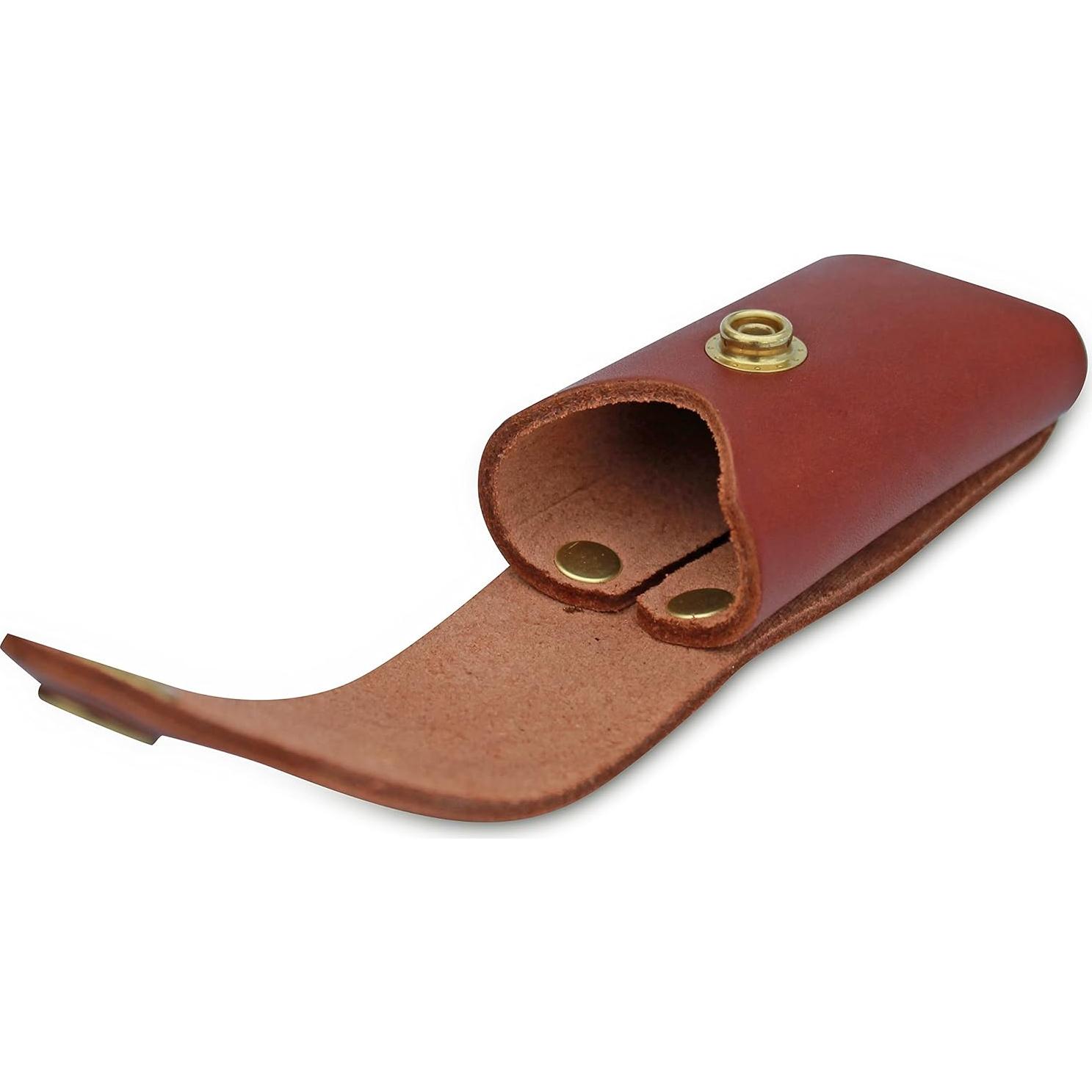 Funda de Cuero Remachada American Bench Craft para Cuchillo Buck 110