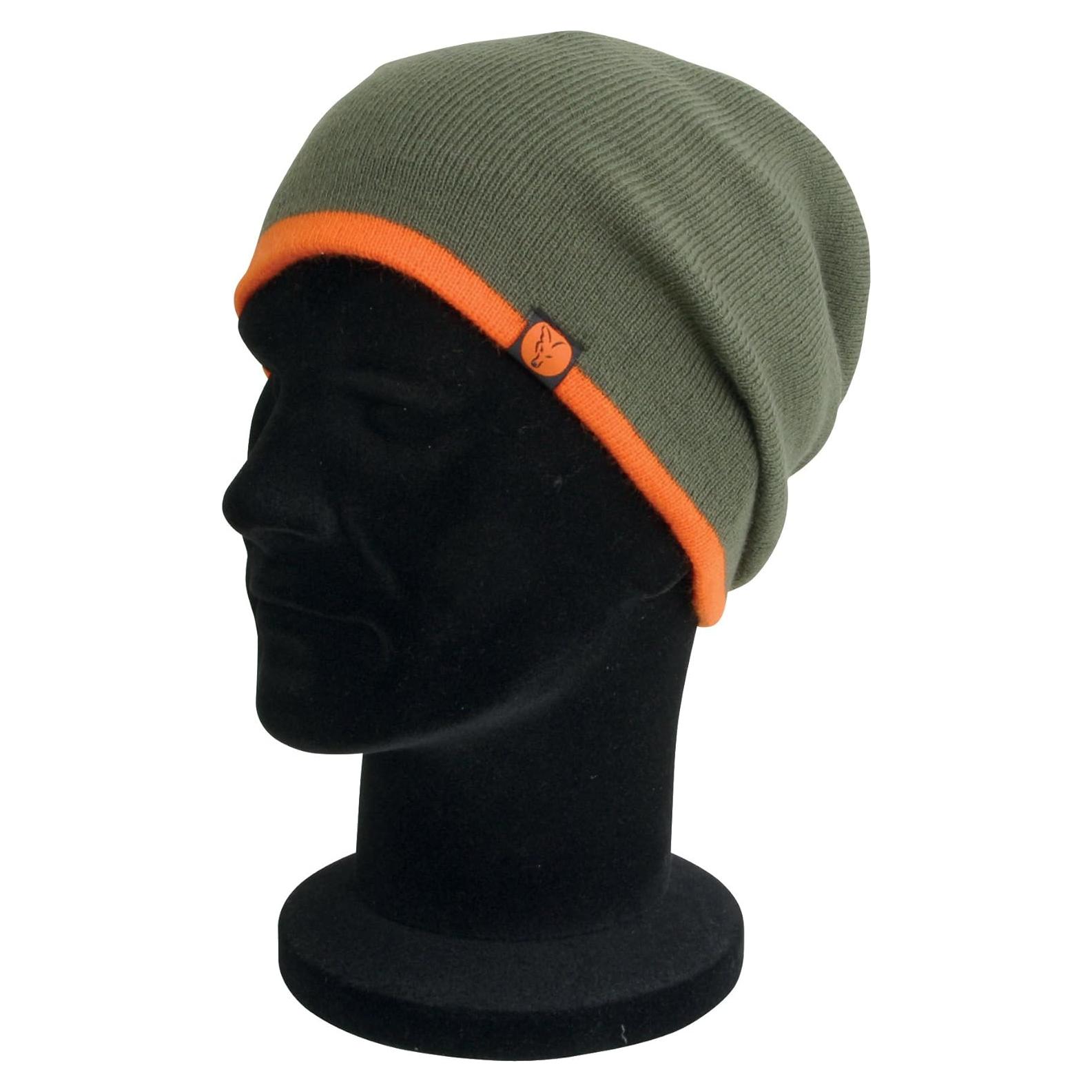 Gorro Slouch Oliva Rayas Naranjas Fox Racing 2016