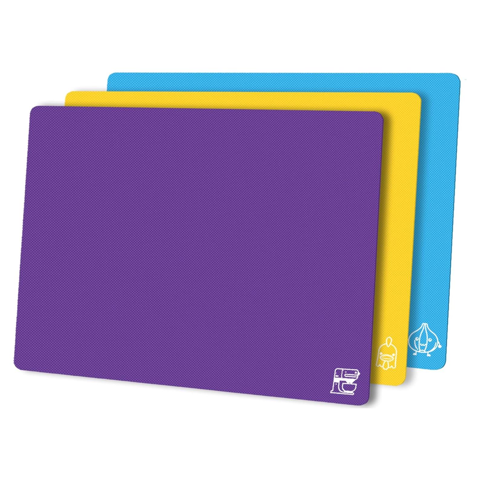 Set de 3 Tablas de Cortar Flexibles ZVP Antideslizantes 38x30cm