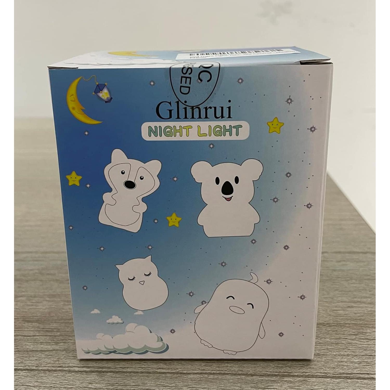 Luz Nocturna Glinrui Gato Mediano 9 Colores 125g