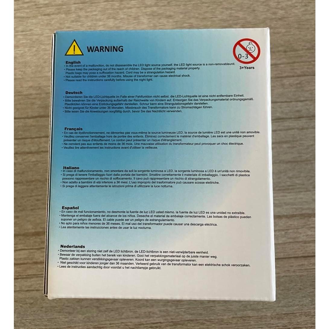 Luz Nocturna Glinrui Gato Mediano 9 Colores 125g