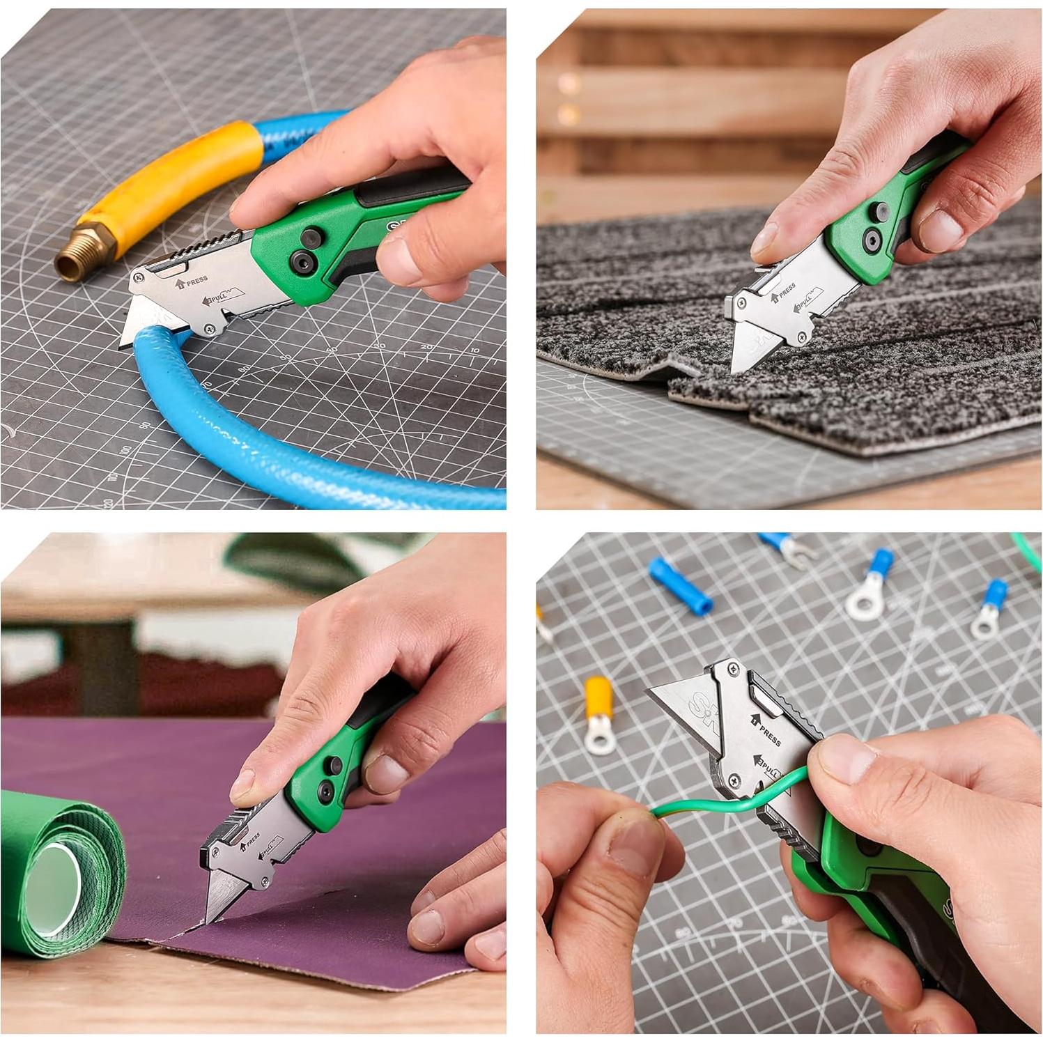 Cuchillo Utility Plegable SK con Cortador de Alambre y 4 Cuchillas