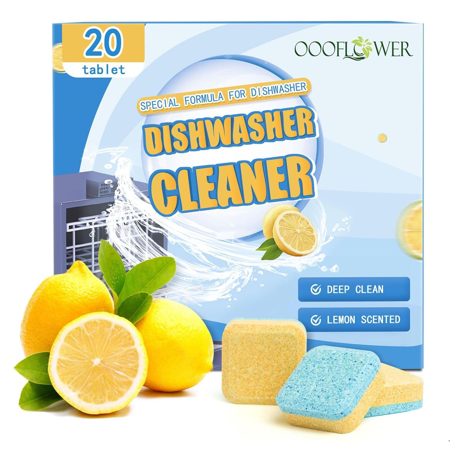Tabletas Limpiadoras OOOFLOWER para Lavavajillas 20 Unidades