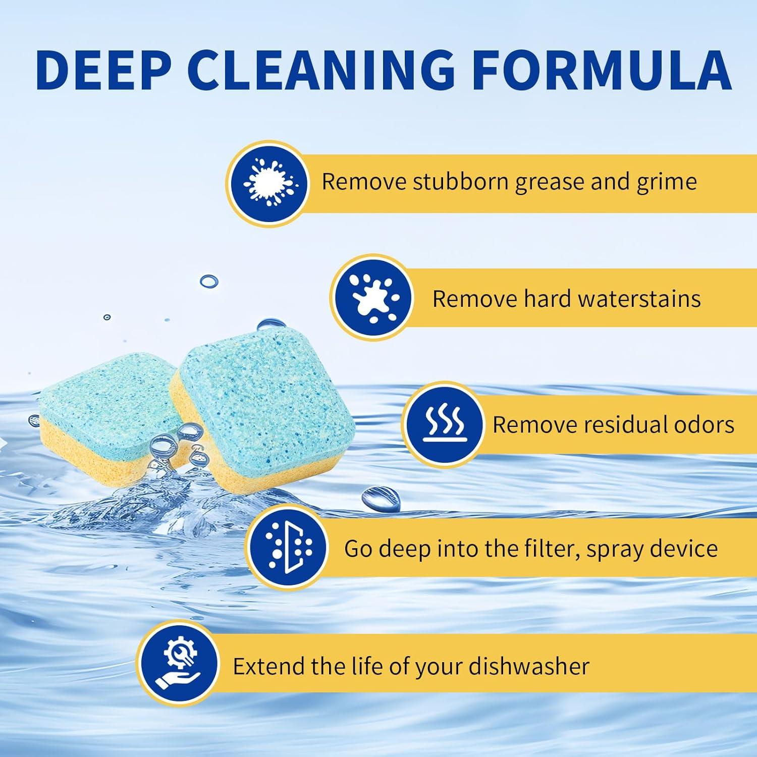 Tabletas Limpiadoras OOOFLOWER para Lavavajillas 20 Unidades