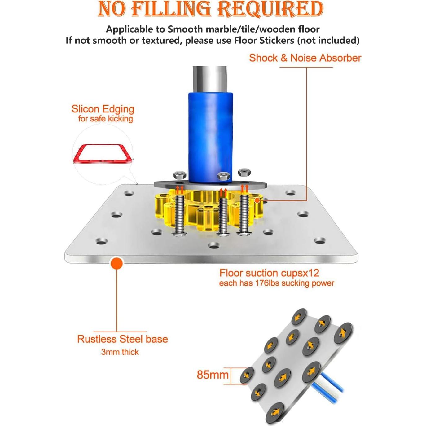 Saco de Boxeo Independiente Dripex para Niños 120 cm