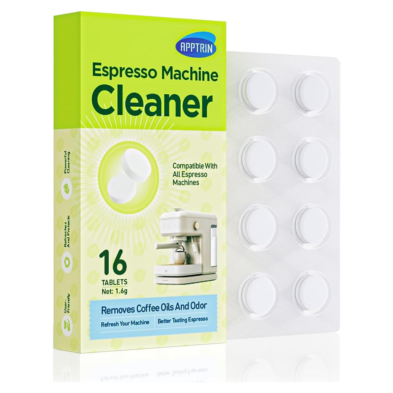 Tabletas de Limpieza APPTRIN para Máquina de Espresso - 16 Unidades