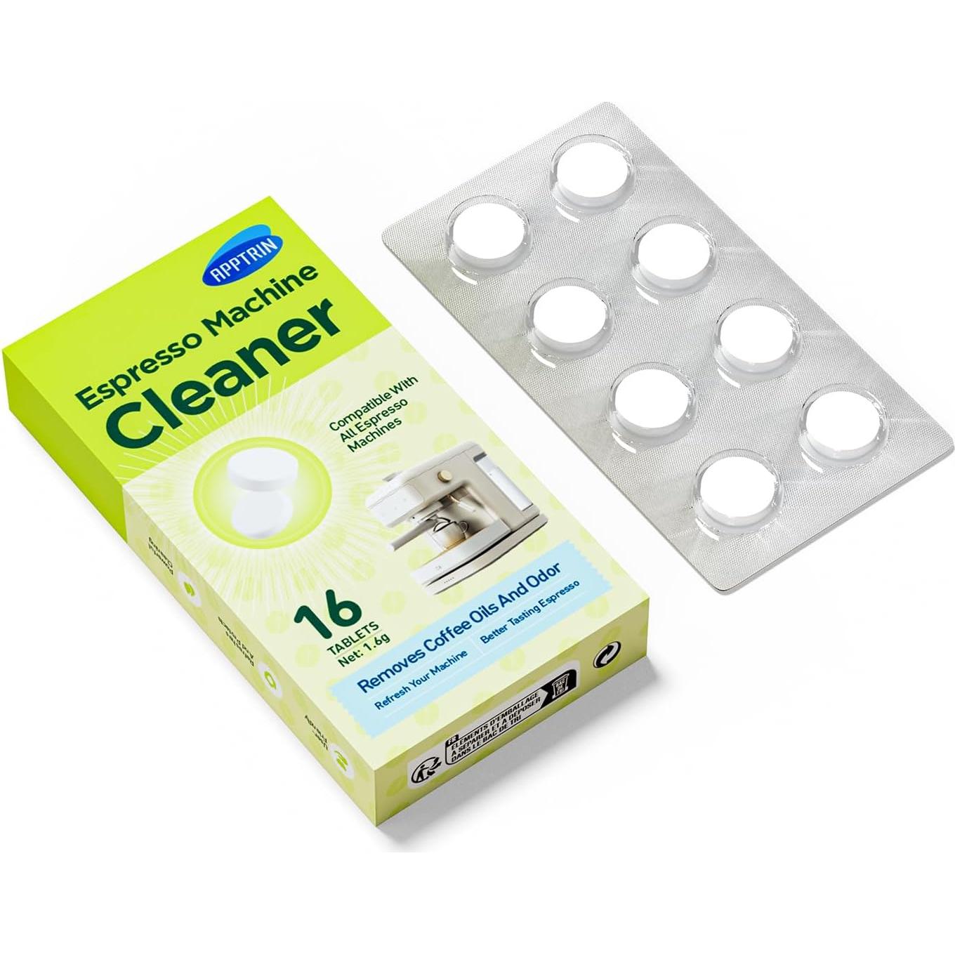 Tabletas de Limpieza APPTRIN para Máquina de Espresso - 16 Unidades