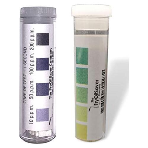 Kit de Prueba de Desinfectante FryOilSaver Co. 200 Tiras Cloro y Quat