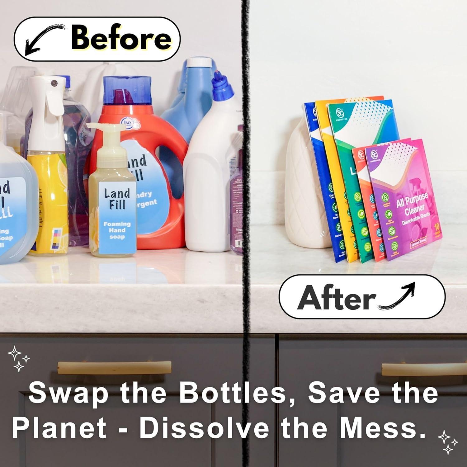 Hojas de Limpieza Ecológicas Soluble Care - 10 Unidades