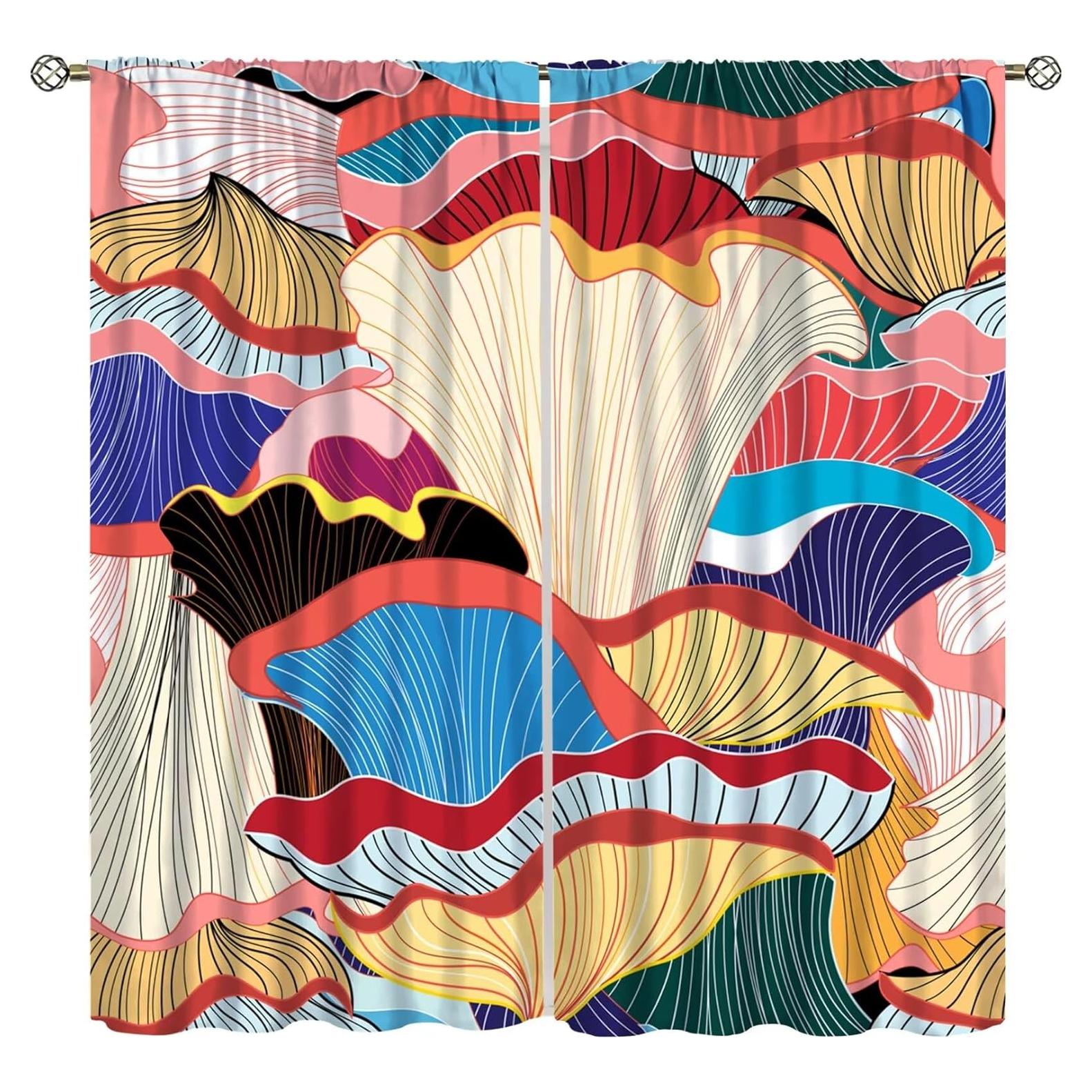 Cortinas Opacas Focusbrite 2 Paneles 107x114cm Colorido